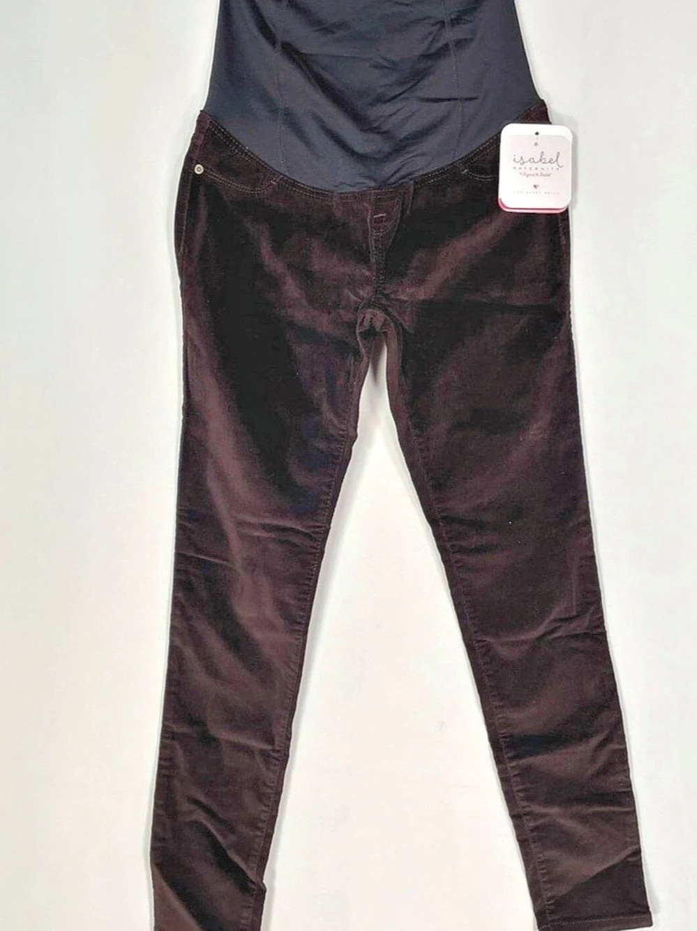 Isabel Maternity by Ingrid & Isabel Crossover Panel Corduroy Skinny Ankle Pants